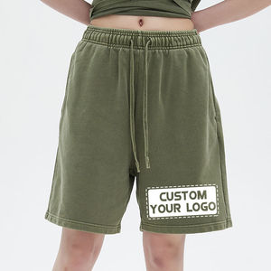 Pantalones Cortos Deportivos Transpirables 100% Algodón con Bolsillos, Logotipo Personalizado OEM, Venta al Por Mayor, Sublimación, Tie Dye - Product Image 3