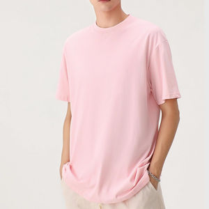 Camisetas de manga corta con serigrafía personalizada, venta directa de fábrica, estilo casual urbano, hombros caídos, camisetas para hombre - Product Image 1