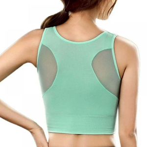 Womens Cross Back Sports <b>Bra</b> High Support Workout Top Breathable Stretch Gym Yoga Running Fitness Training Activewear Soft - Product Image 6