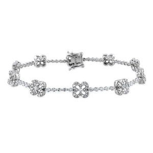 Pulsera de Diamantes Cultivados en Laboratorio, Oro Blanco de 14K - Product Image 4