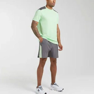 Customizable Summer Street Style <b>Twin</b> <b>Set</b> for Men Classic T-Shirt with Coordinated Shorts for Gym Running and Casual Street Look - Product Image 2