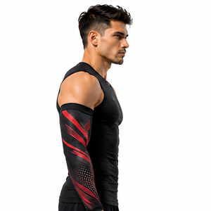 Manchons de compression personnalisés pour hommes – Fitness, course, cyclisme, entraînement – Respirants, extensibles, de protection et de soutien - Product Image 2
