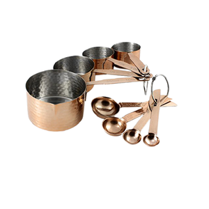 Tazas y cucharas medidoras de cobre a precios aceptables, herramientas de medición de calidad superior para accesorios de cocina - Product Image 1