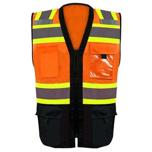 Vêtement de sécurité réfléchissant multi-poches, gilet de chantier haute visibilité, gilet réfléchissant pour la conduite, veste de sécurité routière, gilet de sécurité avec logo personnalisé - Product Image 5