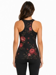 Débardeur de sport respirant pour femmes, idéal pour la gym et le yoga, service OEM, débardeur d'entraînement sur mesure pour femmes en nylon et élasthanne - Product Image 4