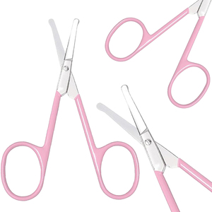 Stainless Steel Customized Color Handle Durable <b>Nail</b> Scissor OEM Blunt Tip Straight Blade <b>Nail</b> <b>Art</b> Cuticles Care Low MOQ Scissor - Product Image 1