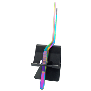 Multicolor Offset Chef Tweezers Used for Chef Plating and Useful for Chefs Stainless Steel Precision Food Decoration plating - Product Image 5