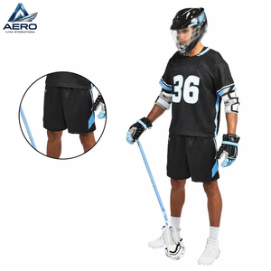 Servicio OEM ODM, Uniformes de Lacrosse de Primera Calidad en Color Negro, Estilo Nuevo, Logotipo Personalizado, Precio al por Mayor, Diseño Único - Product Image 6