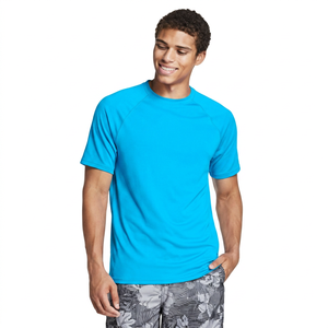 Chemise de sport à manches courtes pour homme, bleu marine, à séchage rapide, 100% polyester, pour les activités nautiques - Product Image 6