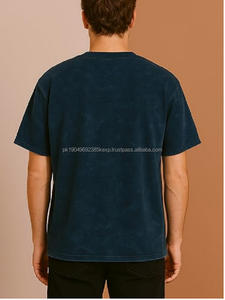 Camiseta Vintage Lavada al Ácido de Talla Personalizada para Hombre, Diseño Holgado con Hombros Caídos, Algodón Grueso y Resistente, Camiseta de Diseñador para Hombre - Product Image 2