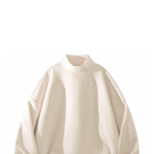 T-shirt basique à col montant pour femme, manches longues, coupe ajustée, confortable, uni - Product Image 5