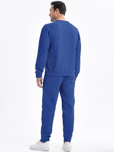 Premium Unisex Sweatsuit Set <b>Crewneck</b> Sweatshirt Jogger Pants 2 Piece Casual Lounge Comfort Outfit - Product Image 3
