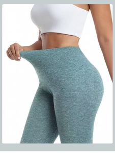 High Waist <b>Yoga</b> Leggings Full Length <b>Plus</b> <b>Size</b> Gray White Contrast Stripe Number Print Elastic Waist Spandex Polyester <b>Pants</b> - Product Image 3