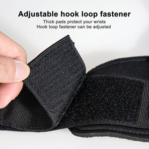 Factory Wholesale Neoprene Fitness Custom Logo Weight Lifting Hooks Gym Wrist <b>Straps</b> Heavy Duty Pull-ups - Product Image 4