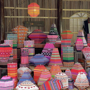 Eco friendly Silk <b>Lantern</b> Traditional Vietnamese New Year Style Handmade Hoi An <b>Lantern</b> Perfect for Holiday Decoration Festival - Product Image 4