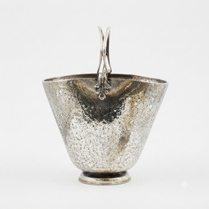 Ensemble de 2 seaux à glace vintage de style italien en aluminium, écologiques, portables, capacité 5L, pour mariage et fête - Product Image 1