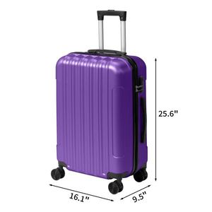 Valise à roulettes texturée givrée Three One, sans serrure TSA, 28 pouces, roues détachables, en ABS, ensembles de bagages 20 et 24 pouces - Product Image 3