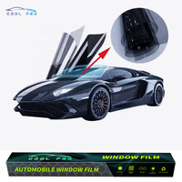 Film teinté pour vitres de voiture COOL PRO HP en carbone noir, VLT 10%, teinte foncée, anti-UV, pare-soleil
