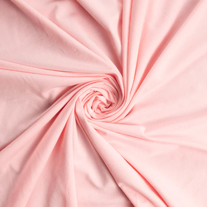 ผ้าคอตตอนไลคร่า ซิงเกิลเจอร์ซีย์ เคลือบทอง 180/220 GSM สีชมพู ผ้าโพลีเอสเตอร์ 100% ทอแบบยืดหยุ่น - Product Image 1