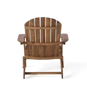 Silla Moderna de Madera con Portavasos, Muebles de Exterior Resistentes a la Intemperie con Impresión Láser para Uso en Villas, Parques, Hoteles y Resorts - Product Image 4