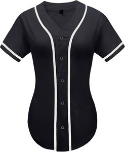 Baseball Jersey <b>Button</b> Down Hip Hop Personalized Sport T Shirts Tops for Boys Girls - Product Image 5