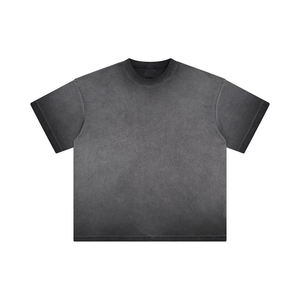 เสื้อยืดผู้ชายทรงโอเวอร์ไซส์ ผ้าฝ้าย 100% หนัก 280GSM ล้างสีแบบแอซิด สไตล์สตรีทแวร์ - Product Image 5