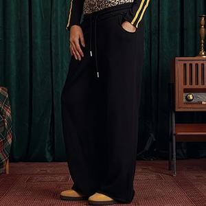 High Elastic Waist Casual Baggy <b>Men's</b> Sweatpants Striped Loose Fit Wide Leg Streetwear Custom Logo Printing Embroidery - Product Image 2