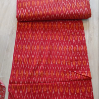 Tela Ikat Tejida a Mano con Mezcla de Algodón Natural y Seda, para Decoración del Hogar, Bolsos y Prendas de Vestir, Tela Multiusos para Coser y Manualidades