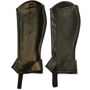 Chaps d'équitation de haute qualité, design personnalisé, demi-chaps lavables en cuir, guêtres universelles pour l'équitation, style western - Product Image 1