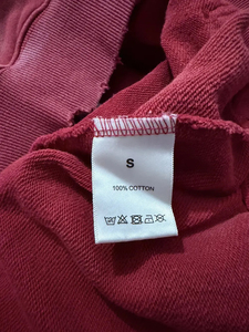 Sweat-shirt à capuche zippé Vale Sport, impression numérique, 100% coton, coupe ample, rouge, unisexe, polaire, design automne - Product Image 4