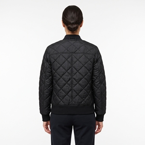 Women's Winter Quilted Bomber Jacket Warm Casual Padded Bomber <b>Coat</b> OEM ODM Wholesale Factory Custom Logo Low MOQ - Product Image 3