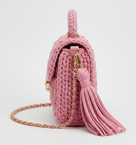 Bolso cruzado de lujo para mujer, elegante y moderno, con diseño de tejido trenzado y herrajes dorados, ideal para fiestas. - Product Image 3