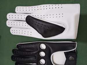 Guantes de Cuero Genuino Personalizados para Hombre, Estilo Vintage, Perforados, Transpirables, con Orificios para los Nudillos, para Conducir Automóviles, Viajar, Clásicos - Product Image 3