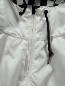 Chaqueta Anorak con Capucha y Cierre de Cremallera, a Cuadros Blancos, para Hombre, Estilo Casual, Holgada, para Primavera y Actividades al Aire Libre - Product Image 6