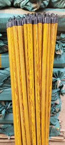 Palos de Escoba de Madera de 45 Pulgadas, Mango Duradero, Estilo Básico para Limpieza del Hogar - Product Image 3