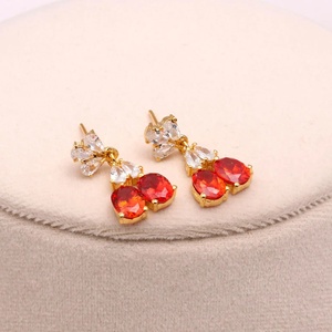 Parure de collier classique en rubis, pierre précieuse ovale, pour mariage et soirée, bijoux de mariée de luxe - Product Image 3