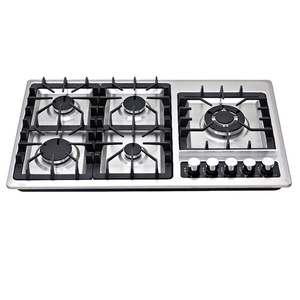 <strong>Professional</strong> 90cm 5-Burner <strong>Gas</strong> <strong>Stove</strong> Stainless Steel Built-In A-Class LPG Battery Household Electric Metal Knobs Hotel Kitchen - Product Image 4