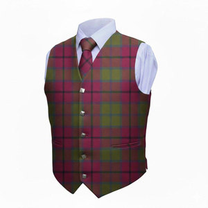 Gilet écossais en tweed tartan fait main pour homme, vente en gros, gilet kilt de haute qualité, meilleure vente - Product Image 1