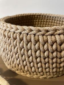 Cesta de Almacenamiento Circular de Mimbre Natural Multiusos, Hecha a Mano, Ecológica, Diseño Moderno y Flexible para el Hogar - Product Image 4