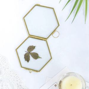 Modern Brass Metal Photo <b>Frame</b> Rectangular Vertical Tabletop Display Stand with Adjustable Design - Product Image 2