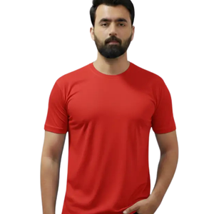Camiseta de Cuello Redondo para Hombre, Manga Corta, Corte Regular, Lisa, Informal, Básica, Ropa Urbana, Venta al por Mayor, Personalizada, Moda Diaria, Camisetas - Product Image 2