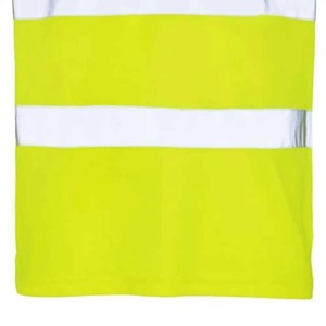 Hi Viz Reflective <b>Work</b> Polo Shirt with Custom Logo Printing High Visibility Short Sleeve Workwear <b>Waterproof</b> Feature - Product Image 4