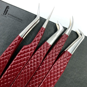 Pinzas para Pestañas F.J. INTERNATIONAL, de Acero Inoxidable, con Agarre de Diamante, Herramientas de Precisión para Extensión de Pestañas, Gran Venta - Product Image 6