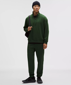 Wholesale Unisex Cotton Fleece Chest Half Zip up Hoodie Custom Printed OEM ODM Supplier Premium Hoodie - Product Image 4