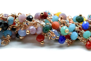 โซ่รูปหัวใจเคลือบทอง 18K ทำจากสแตนเลส 304 พร้อมเคลือบสีสันสดใส กว้าง 5 มม. สำหรับทำสร้อยคอและสร้อยข้อมือ - Product Image 2