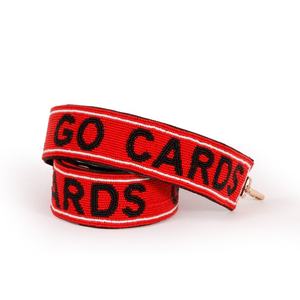 Sangle de sac de sport rectangulaire personnalisée en coton transparent avec perles de verre faites à la main, CREATIVE ART ZONE ST-PS69 - Product Image 4