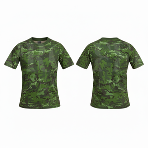 Factory Direct Whole Sale Short Sleeve T Shirt Breathable Crew Neck Casual <b>Camo</b> Lightweight Quick Dry Sportswear Summer <b>Top</b> - Product Image 5