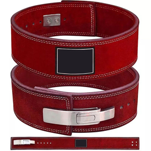 เข็มขัดยกน้ำหนักแบบคันโยก เกรดมืออาชีพ เข็มขัดพาวเวอร์ลิฟติ้ง หนังหนา แข็งแรง ทนทาน รองรับน้ำหนักได้ดี ผลิตตามแบบ OEM จำหน่ายจำนวนมาก - Product Image 5