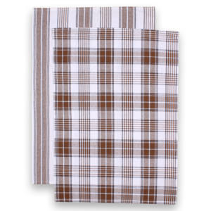 Serviette de cuisine multi-usage en coton 100% certifié GOTS, tissée, à rayures, à carreaux, douce, confortable, séchage rapide, gaufrée, écologique - Product Image 5