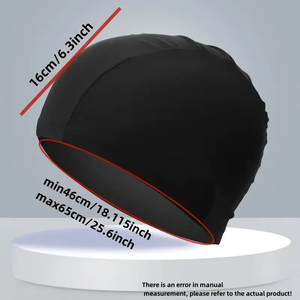 Bonnet de bain en nylon pour hommes et femmes, bonnets de bain élastiques imperméables, protègent vos oreilles, essentiels pour l'entraînement familial à la natation - Product Image 6